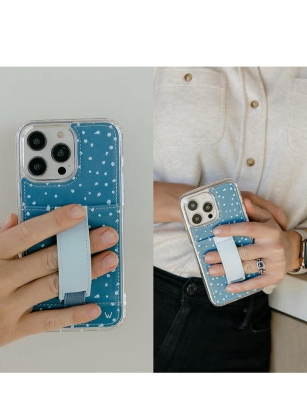 Walli | Blue and White "Malouf" Phone Case | Size iPhone 12/12 Pro